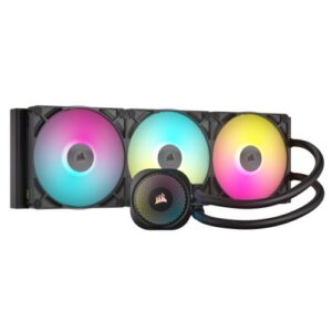 Corsair iCUE LINK TITAN 420 RX RGB Liquid CPU Cooler, RX140 RGB Magnetic Dome Fans, iCUE LINK Hub Included, Black