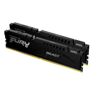 Kingston Fury Beast 16GB Kit (2 x 8GB), DDR5, 5600MHz, CL40, 1.25V, ECC, XMP 3.0, PMIC, DIMM Memory