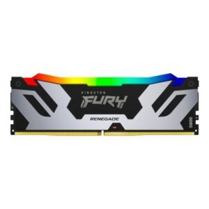Kingston Fury Renegade RGB 32GB, DDR5, 6400MHz, CL32, 1.4V, ECC, XMP 3.0, PMIC, DIMM Memory, Black/Silver