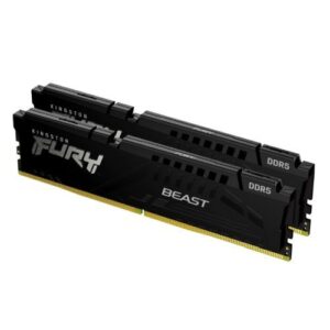 Kingston Fury Beast 64GB Kit (2 x 32GB), DDR5, 5600MHz, CL40, 1.25V, ECC, PMIC, Intel XMP 3.0, Black, DIMM Memory