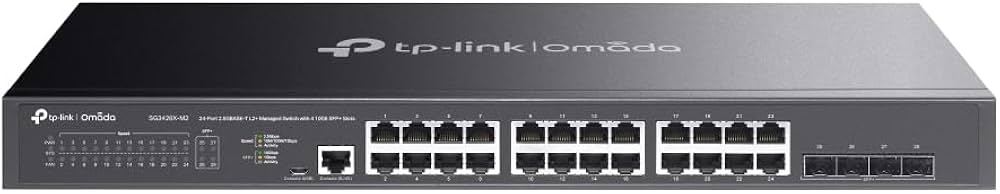 TP-Link SG3428X-M2 24-Port Gigabit L2+ Managed Switch with 4x 10GE SFP+ Slots - Image 2