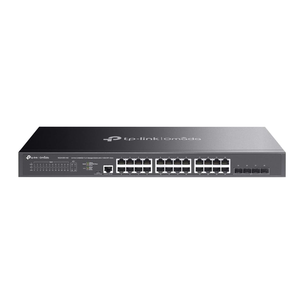 TP-Link SG3428X-M2 24-Port Gigabit L2+ Managed Switch with 4x 10GE SFP+ Slots