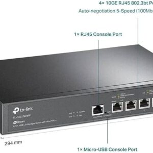 TP-Link SX3206HPP 6-Port 10G Multi-Gigabit Smart Managed PoE++ Switch