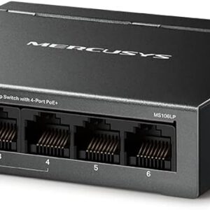 Mercusys MS106LP 6-Port Desktop Switch with 4-Port PoE