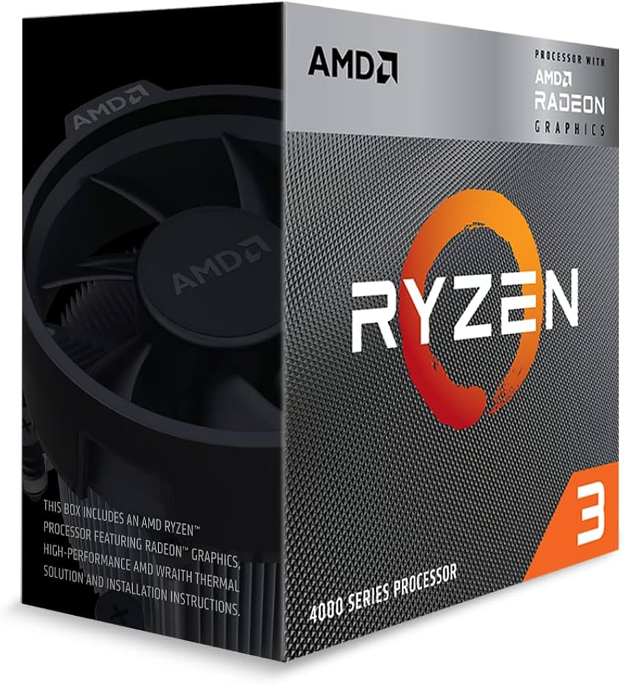 AMD Ryzen 3 4300G 3.8GHz Quad Core Processor with Radeon Graphics