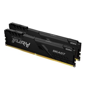 Kingston FURY Beast 64GB (4x16GB) DDR4 3600MHz CL18 Memory Kit Black
