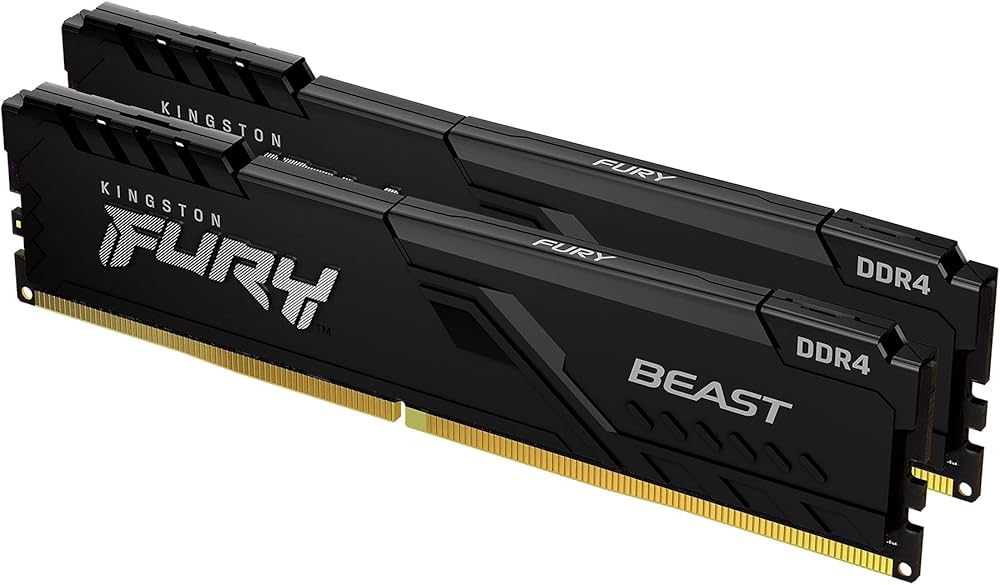 Kingston FURY Beast 32GB (4x8GB) DDR4 3600MHz CL17 Memory Kit Black - Image 2