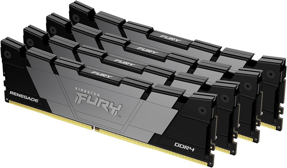 Kingston FURY Beast 128GB (4x32GB) DDR4 3200MHz CL16 Memory Kit Black