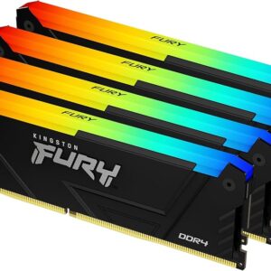 Kingston FURY Beast 128GB (4x32GB) DDR4 3600MHz CL18 Memory Kit Black