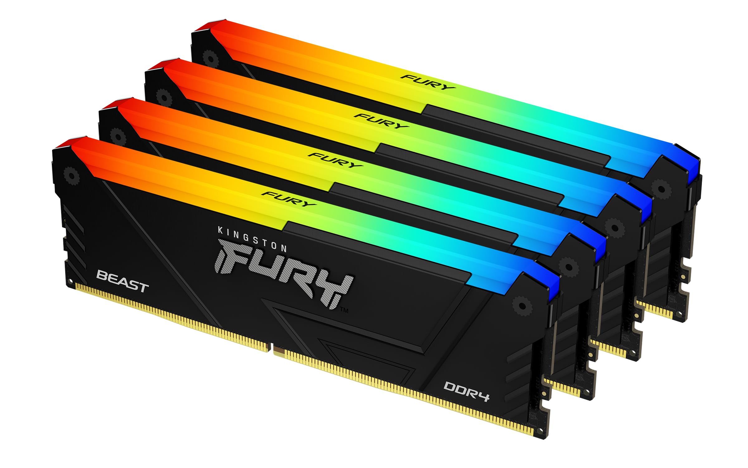 Kingston FURY Beast RGB 128GB (4x32GB) DDR4 3600MHz CL18 Memory Kit