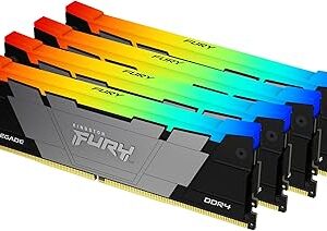 Kingston FURY Beast RGB 32GB (2x16GB) DDR4 3600MHz CL16 Desktop Memory Kit