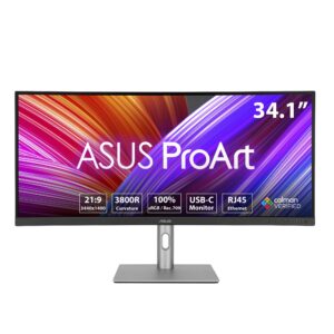 ASUS ProArt Display PA34VCNV 34-Inch Curved UWQHD Professional Monitor