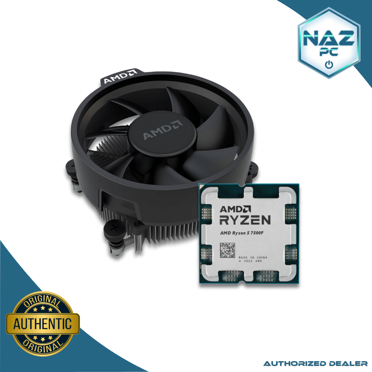 AMD Ryzen 5 7500F 6-Core Processor with Wraith Stealth Cooler - Image 2