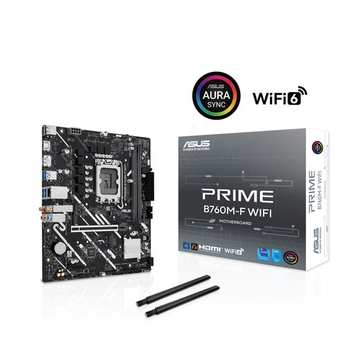 ASUS PRIME B760M-F WIFI LGA 1700 DDR5 Micro-ATX Motherboard - Image 3
