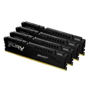 Kingston FURY Beast 128GB DDR5 5600MT/s CL40 Kit (4x32GB) Black