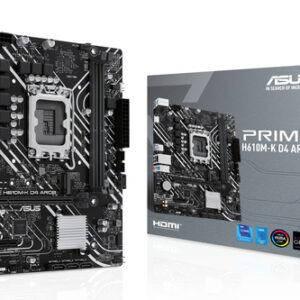 ASUS PRIME H610M-K D4 ARGB LGA 1700 Micro-ATX Motherboard