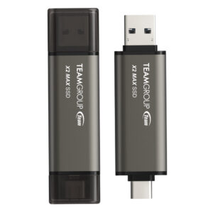 TEAM X2 MAX 2TB Portable External SSD USB 3.2 Gen 2 USB-A USB-C