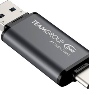 TEAM X1 256GB Dual USB-A & USB-C Flash Drive