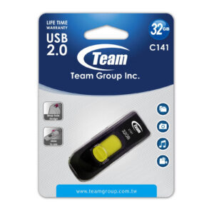 Team C141 32GB USB 2.0 Flash Drive Yellow
