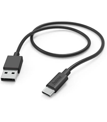HAMA USB-A to USB-C Charging Cable 0.2m Black - Image 3
