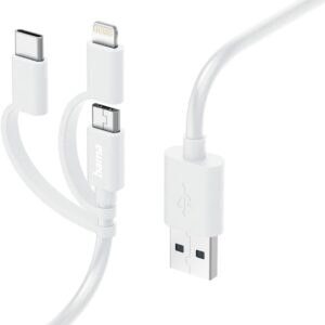 HAMA 3-in-1 Multi Charging Cable 1M White
