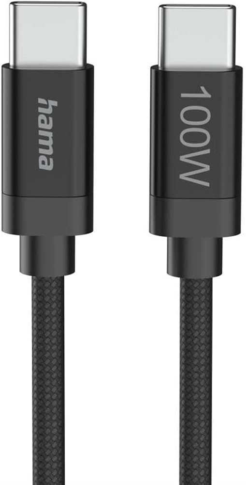 HAMA USB-C to USB-C Charging Cable 3m Black