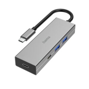 HAMA 4-Port USB 3.2 Gen 1 Hub Slim Silver