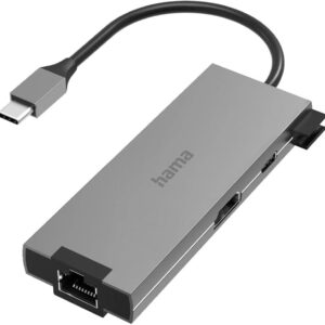 HAMA 5-Port USB-C Hub with 3x USB-A, USB-C & Gigabit LAN