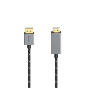 HAMA DisplayPort to HDMI Cable 4K 1.5m Black