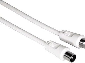 HAMA F-Plug Satellite Cable 1.5m 75dB White