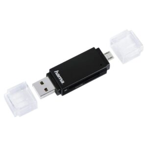 HAMA OTG USB 2.0 Card Reader Black