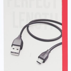 HAMA Micro-USB Cable USB 2.0 1.5m Black
