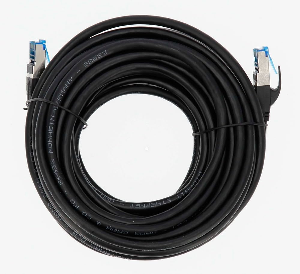 HAMA Cat6A 10Gbit Network Cable 5m Black - Image 2