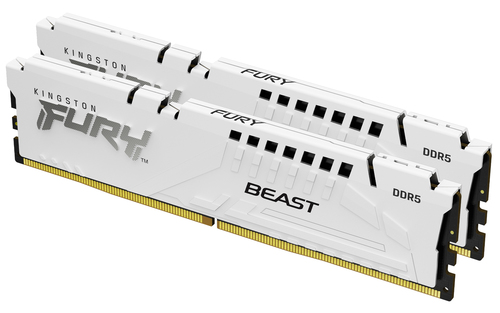 Kingston FURY Beast 64GB (2x32GB) DDR5 5200MHz CL40 White RGB Kit