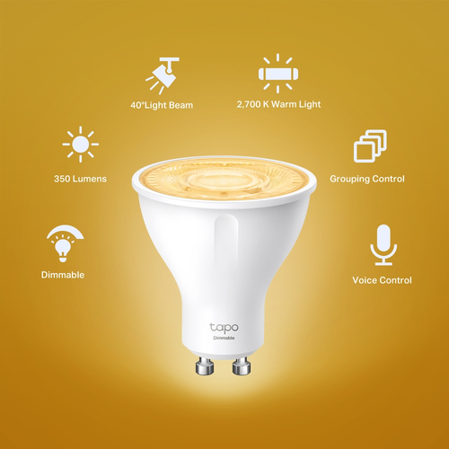 TP-Link Tapo L610 Smart Wi-Fi Spotlight Dimmable 4-Pack - Image 4