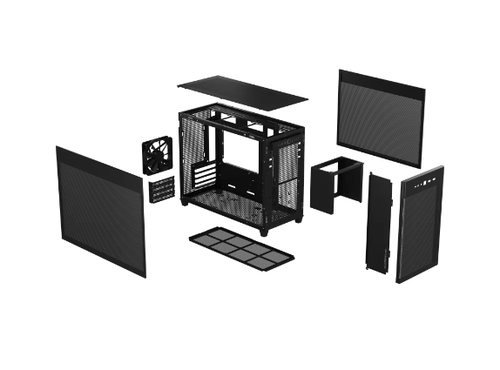 ASUS PRIME AP201 Micro-ATX PC Case Black - Image 2