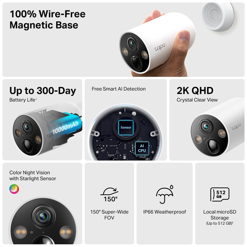 TP-Link Tapo C425 Smart Wire-Free Security Camera - Image 4