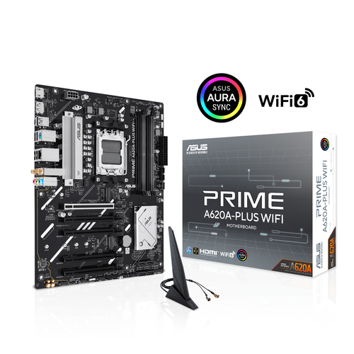 ASUS PRIME A620A-PLUS WIFI AMD AM5 Micro-ATX Motherboard - Image 3