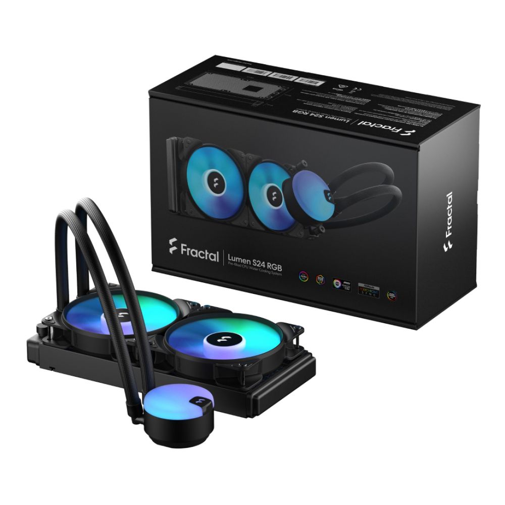 Fractal Design Lumen S24 V2 240mm ARGB AIO Liquid CPU Cooler - Image 2