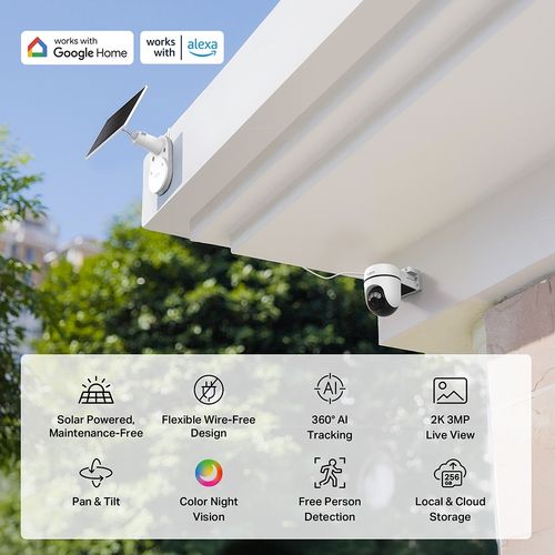TP-Link Tapo C610 Solar Pan/Tilt Security Camera Kit - Image 4