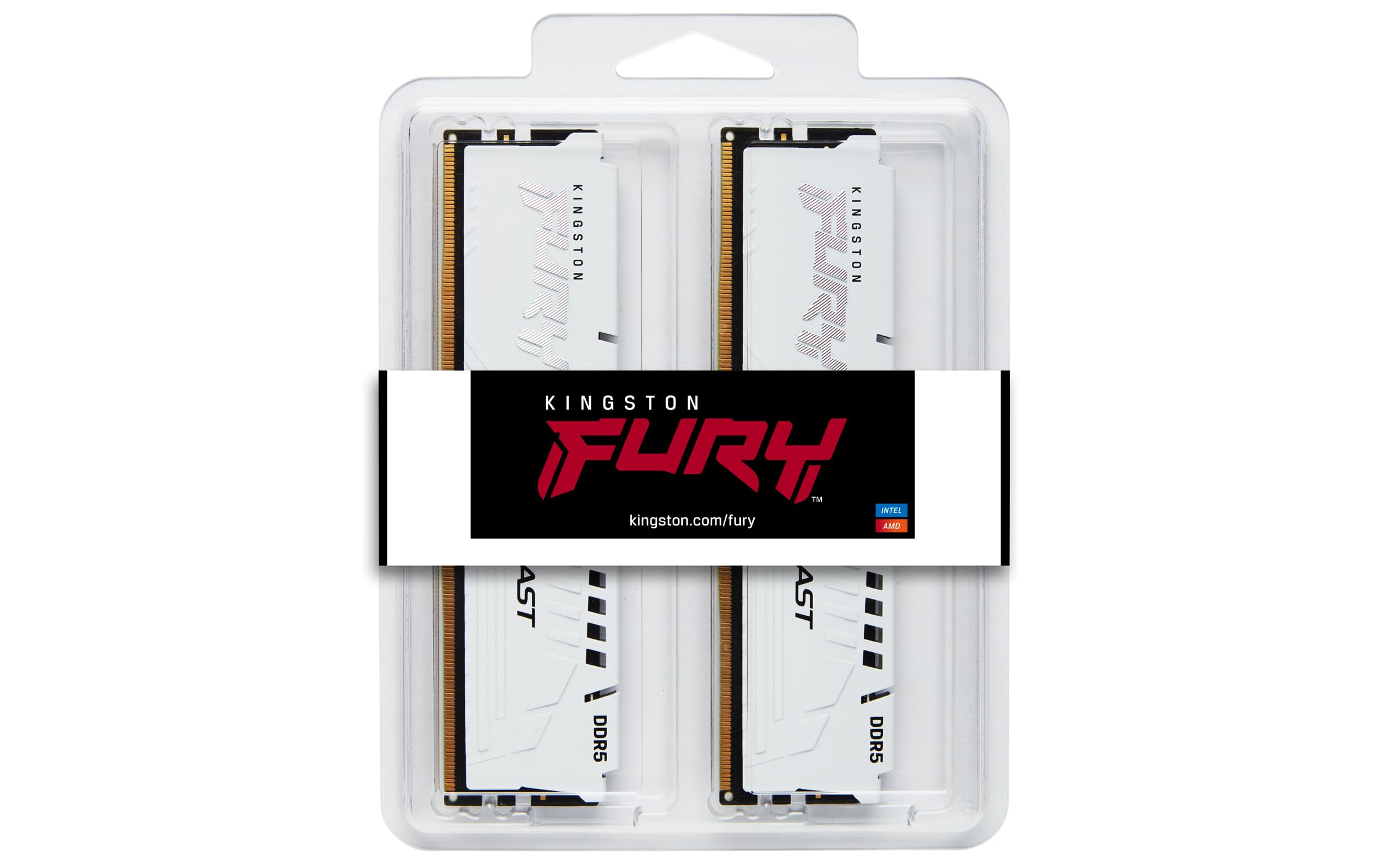 Kingston FURY Beast 64GB (2x32GB) DDR5 6000MHz CL36 RGB Memory Kit White - Image 4