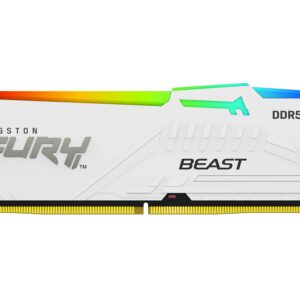 Kingston FURY Beast 32GB DDR5 6000MHz CL30 White RGB
