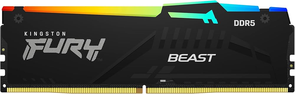 Kingston FURY Beast RGB 64GB (2x32GB) DDR5 6400MHz CL32 Desktop Memory Kit - Image 2