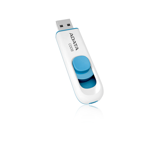 ADATA C008 16GB USB 2.0 Flash Drive - Red/White
