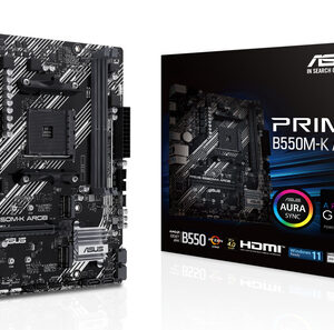 ASUS PRIME B550M-K ARGB AMD AM4 Micro-ATX Motherboard