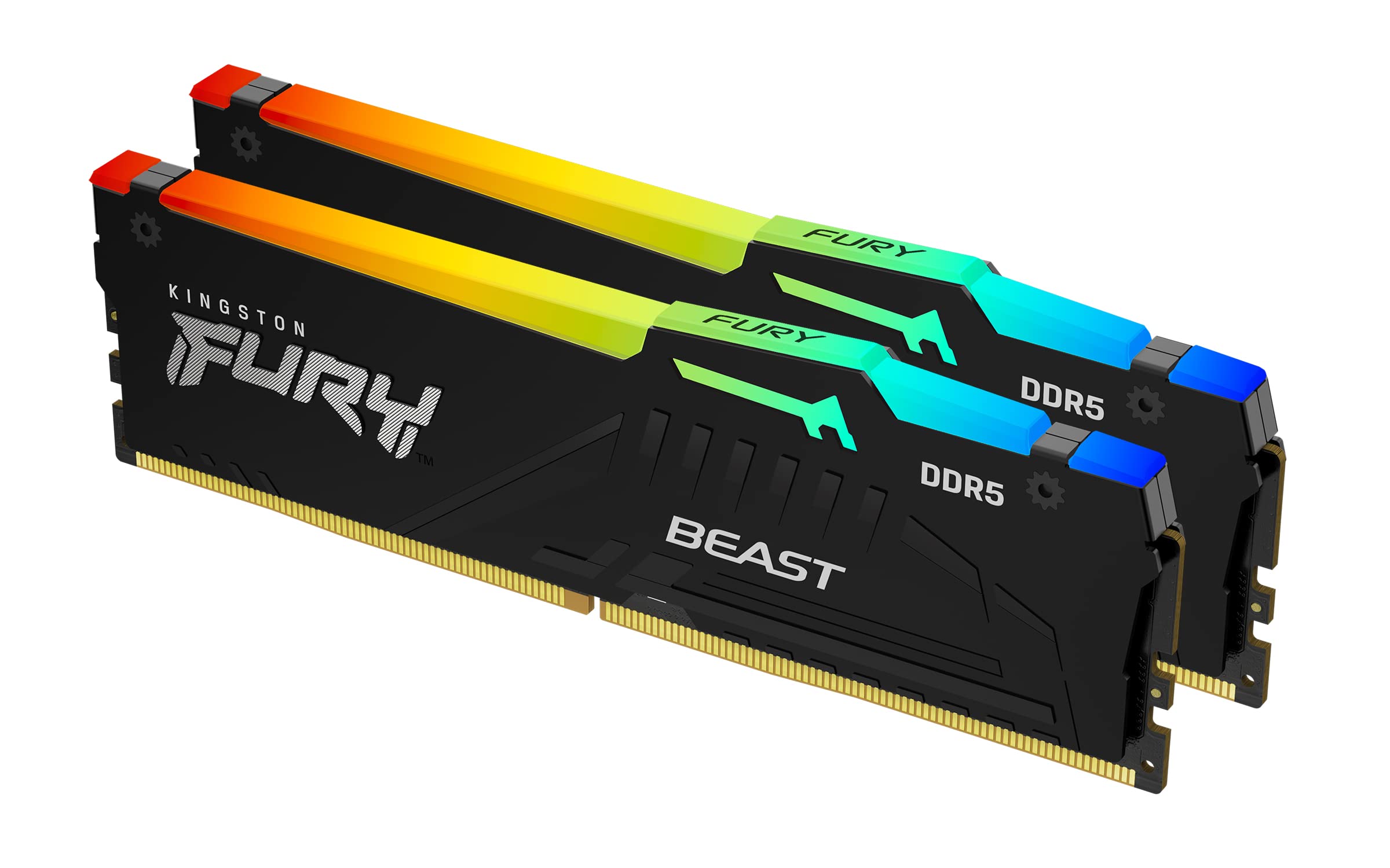 Kingston FURY Beast RGB 16GB (2x8GB) DDR5 5600MHz CL40 Desktop Memory Kit - Image 2