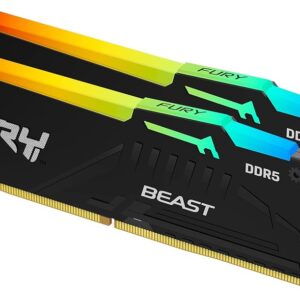 Kingston FURY Beast RGB 16GB (2x8GB) DDR5 5600MHz CL36 Desktop Memory Kit