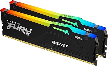 Kingston FURY Beast RGB 32GB (2x16GB) DDR5 6400MHz CL32 Desktop Memory Kit - Image 2