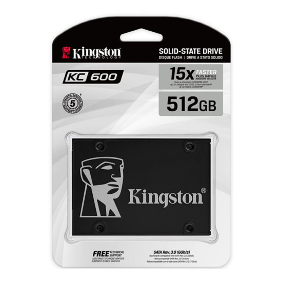 Kingston KC600 512GB 2.5" SATA III SSD 7mm - Image 3