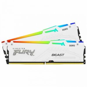 Kingston FURY Beast RGB 64GB (2x32GB) DDR5 6400MHz CL32 Desktop Memory Kit